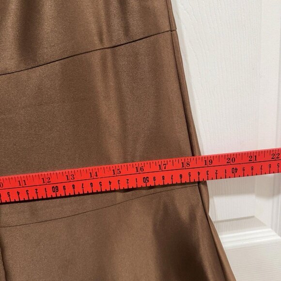 BCBG MAXAZRIA Tulle Satin Skirt Tutu Brown Size 2 Maxi Formal Y2K Elegant - Picture 6 of 10